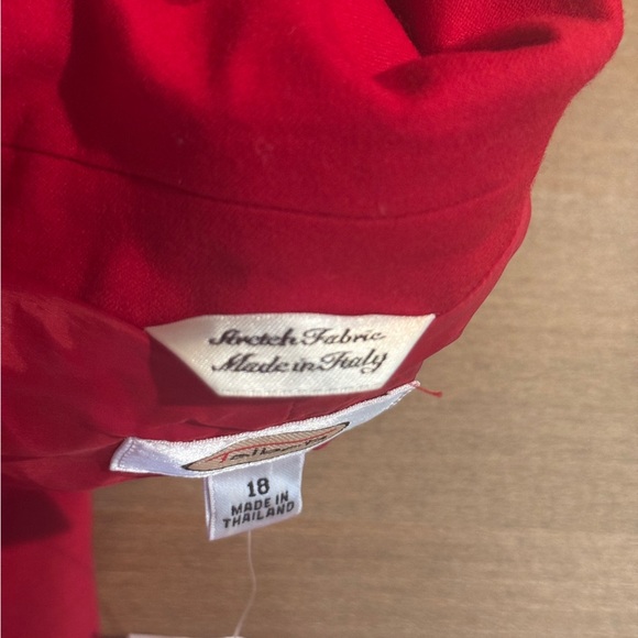 NWT Vintage Talbots Wool Notched Collar Red 2 Button Blazer Woman’s Sz 18 Career - Picture 9 of 9